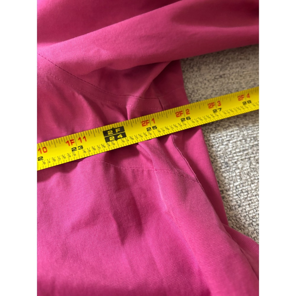 Talbots Women's Petites 20W Wrinkle Resistant Button Up Shirt 100% Cotton Pink - Picture 8 of 9